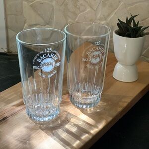 BACARDI | Set of 2 | 125 Year Anniversary Bacardi Tumblers